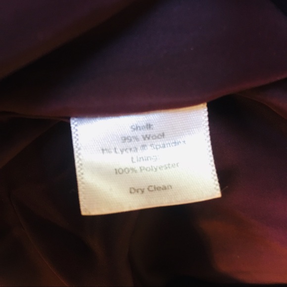 Talbots Wool Ruffle Back Pencil Skirt - Picture 4 of 5